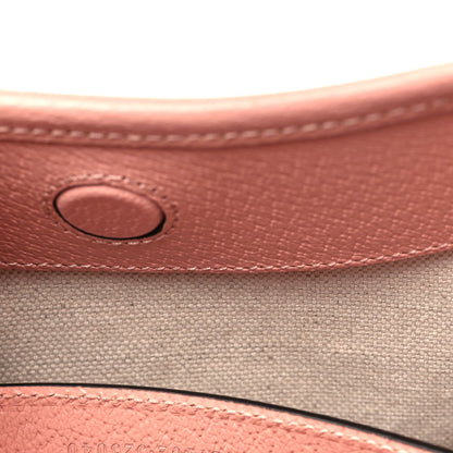 GG Supreme Monogram Textured Dollar Calfskin Web Small Ophidia Bucket Shoulder Bag Rose Pink