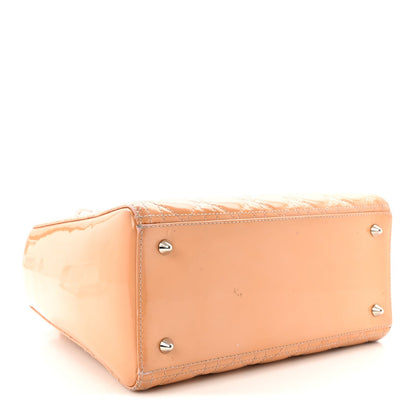 Patent Cannage Medium Lady Dior Dark Beige