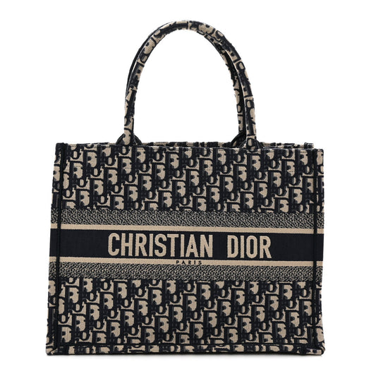 Oblique Medium Book Tote Blue Multicolor