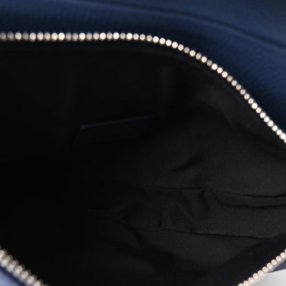 Grained Calfskin Mens Saddle Bag Navy Blue