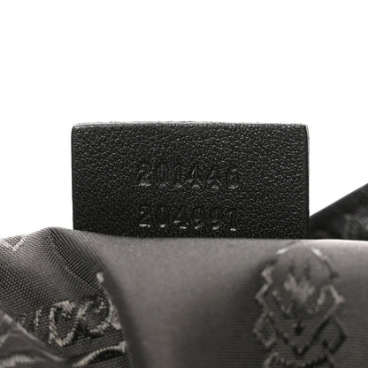 Guccissima Medium Flat Messenger Bag Black