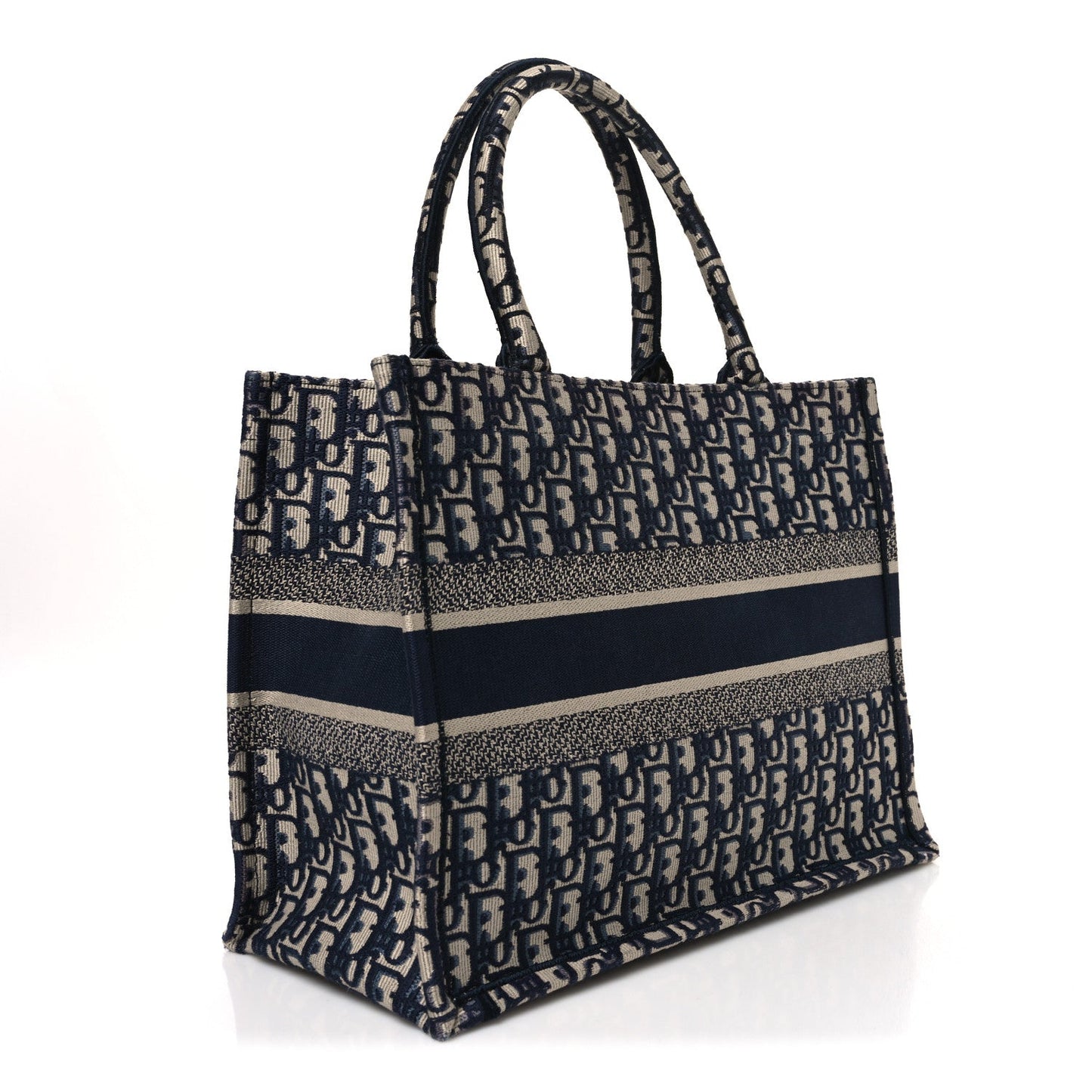 Oblique Medium Book Tote Blue Multicolor