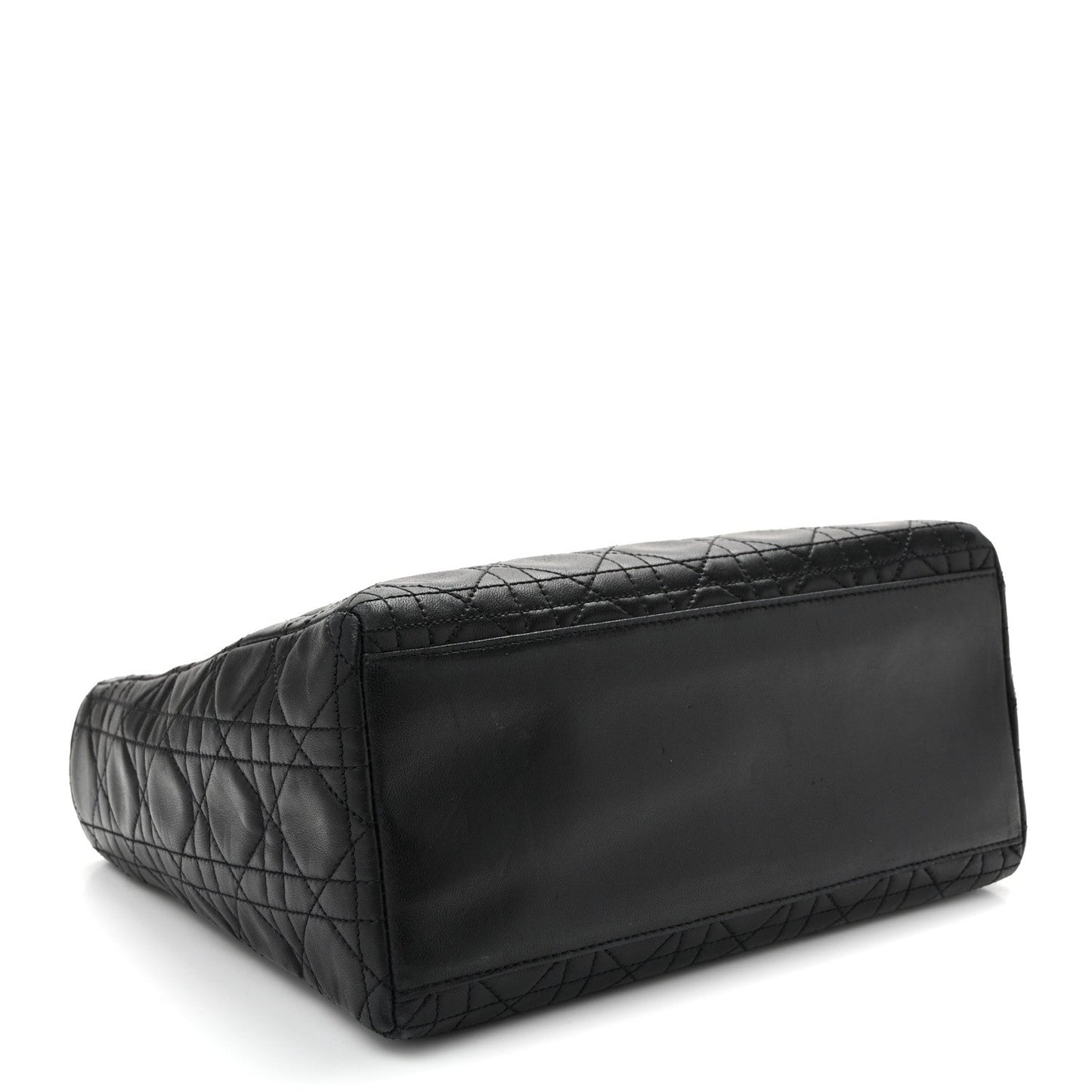 Lambskin Cannage Medium Lady Dior Black