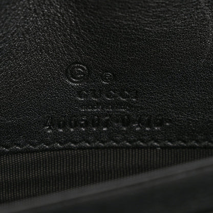 Microguccissima Crossbody Wallet Black
