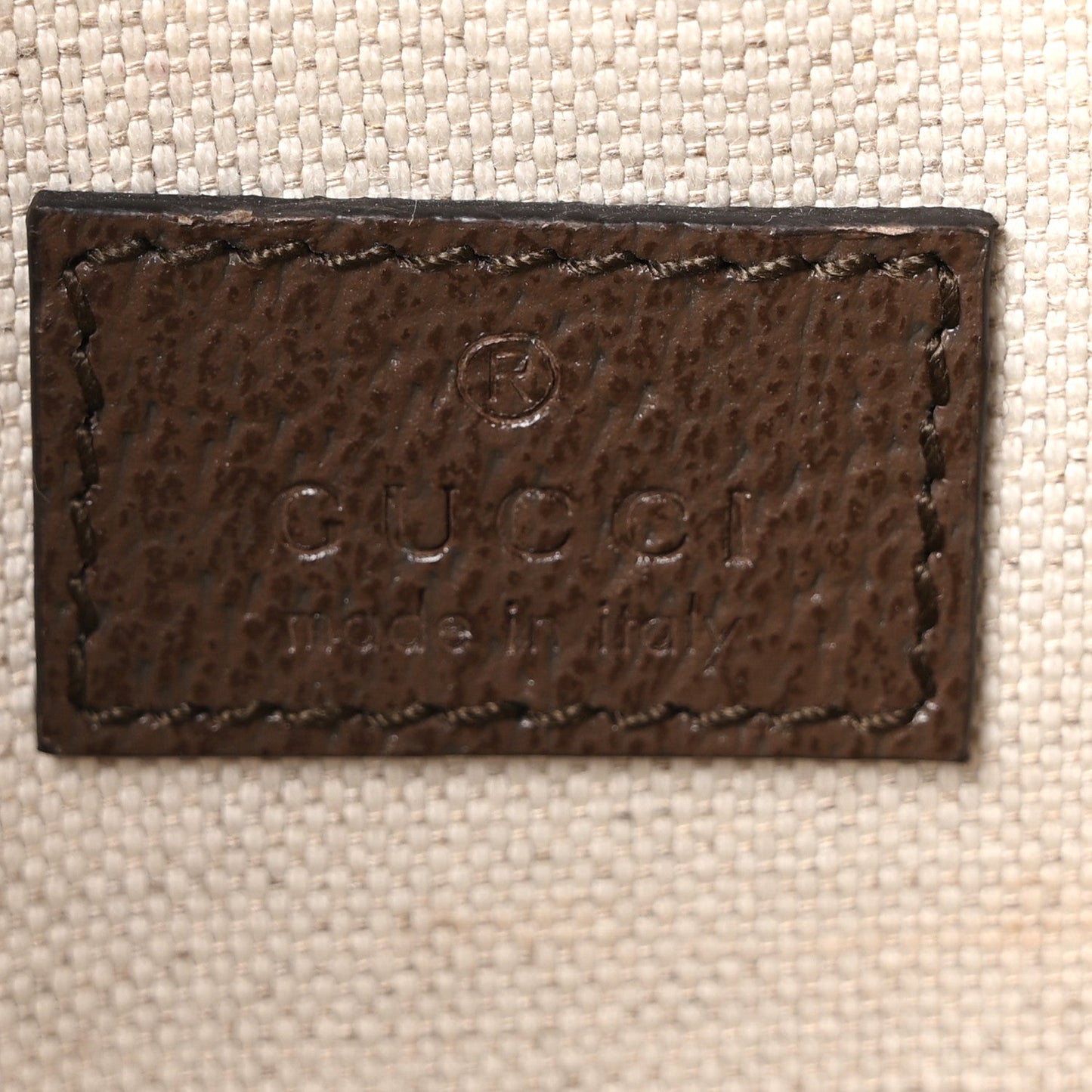 GG Supreme Monogram Web Small Ophidia Belt Bag Brown