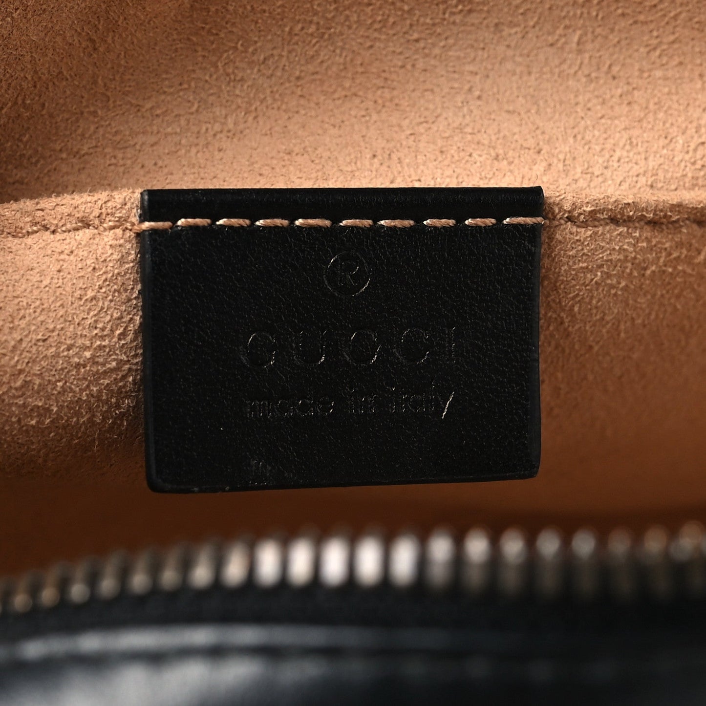 Calfskin Matelasse Small GG Marmont Chain Shoulder Bag Black