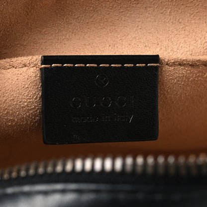 Calfskin Matelasse Small GG Marmont Chain Shoulder Bag Black