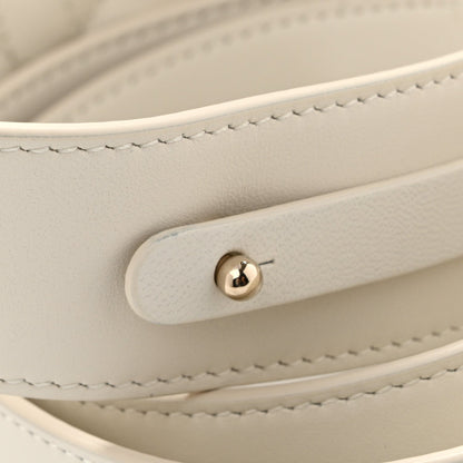 Lambskin Cannage Small My ABCDior Lady Dior White