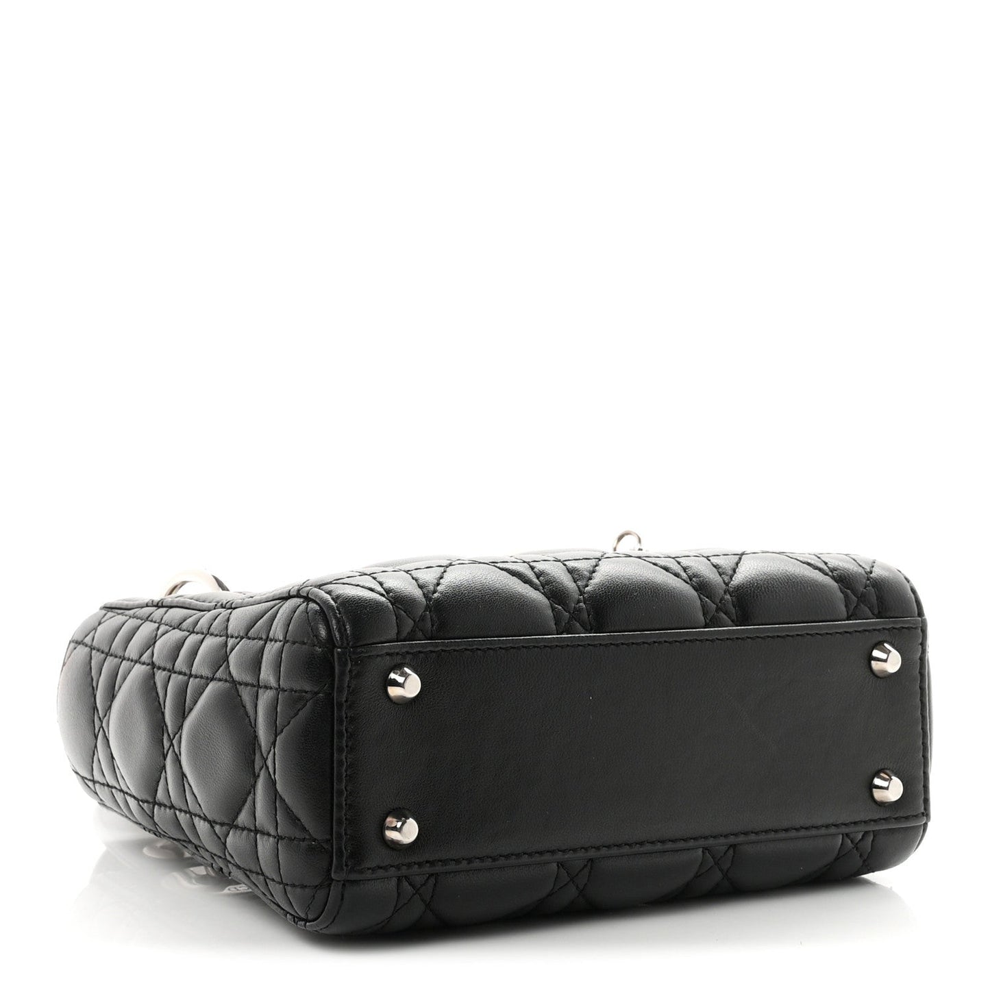 Lambskin Cannage Mini Lady Dior Black