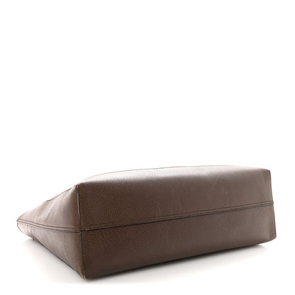 GG Supreme Monogram Web Ophidia Tote Brown