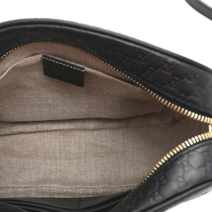 Microguccissima Mini Bree Messenger Bag Black