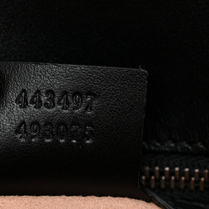 Calfskin Matelasse Small GG Marmont Shoulder Bag Black
