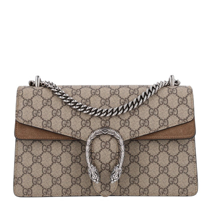 GG Supreme Monogram Small Dionysus Shoulder Bag Taupe