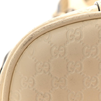 Soft Microguccissima Mini Dome Bag Ivoire