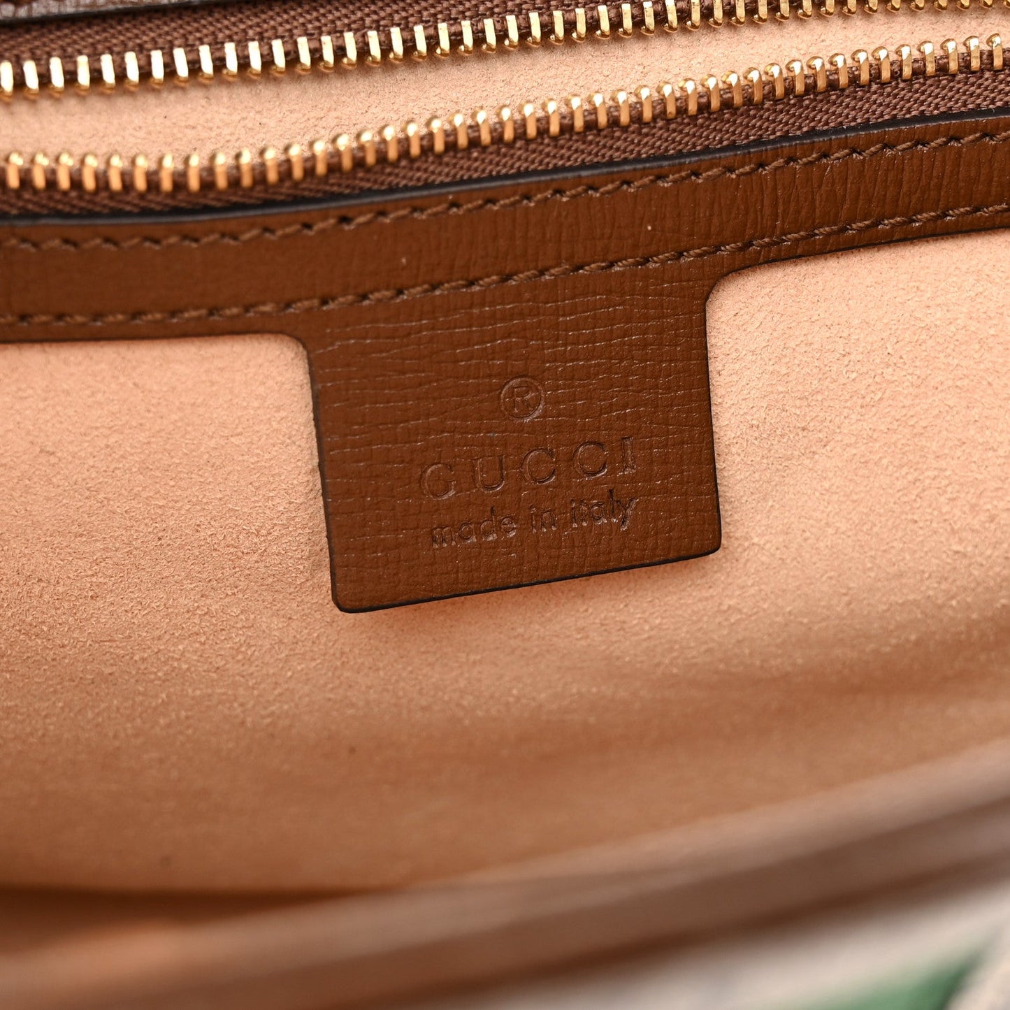 GG Supreme Monogram Azalea Calfskin Web Small Jackie 1961 Hobo Beige Ebony Brown Sugar