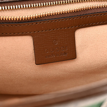 GG Supreme Monogram Azalea Calfskin Web Small Jackie 1961 Hobo Beige Ebony Brown Sugar
