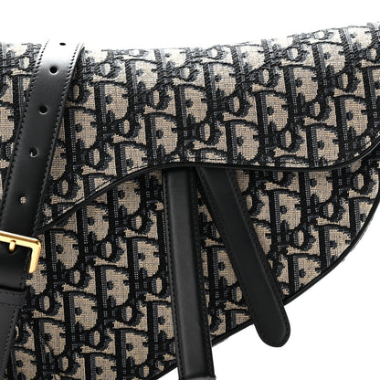 Oblique Saddle Bag With Strap Blue