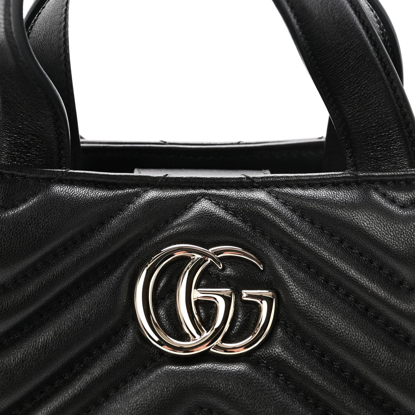 Lambskin Matelasse Small GG Marmont Betty Tote Bag Black