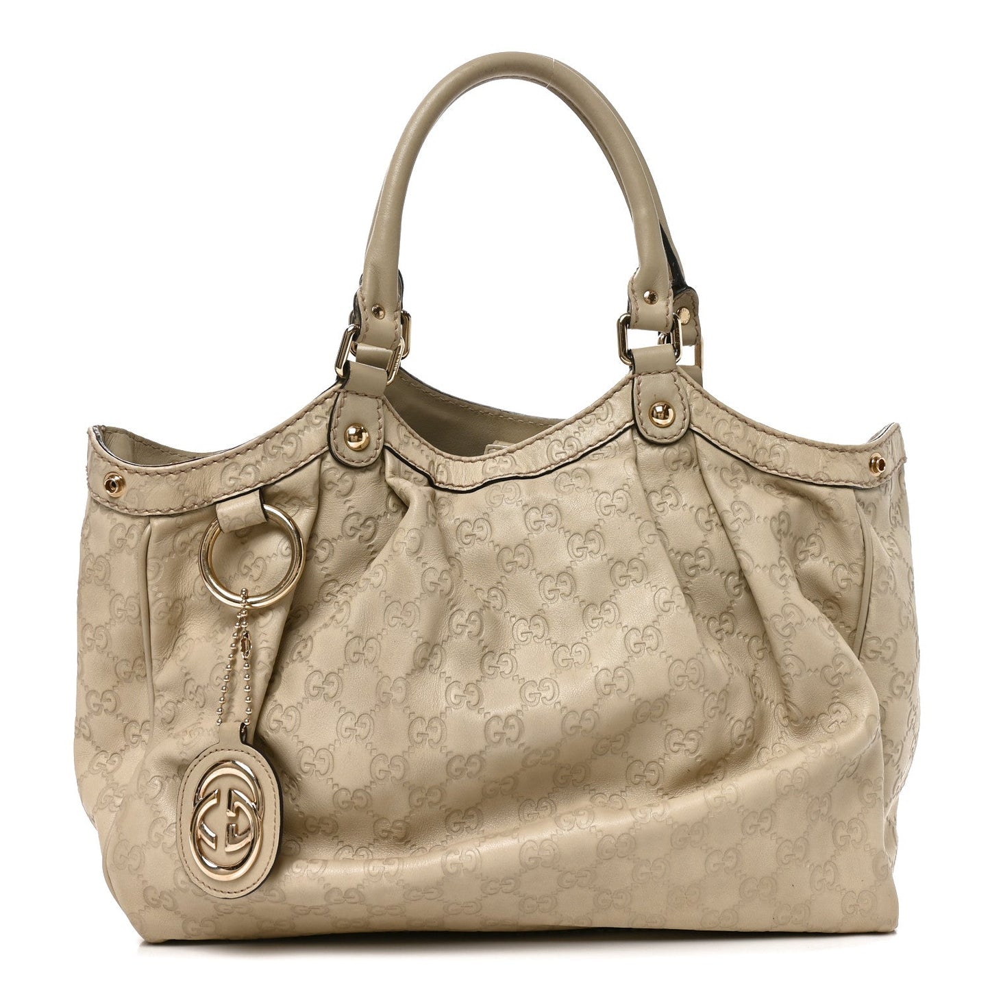 Guccissima Medium Sukey Tote Mystic White