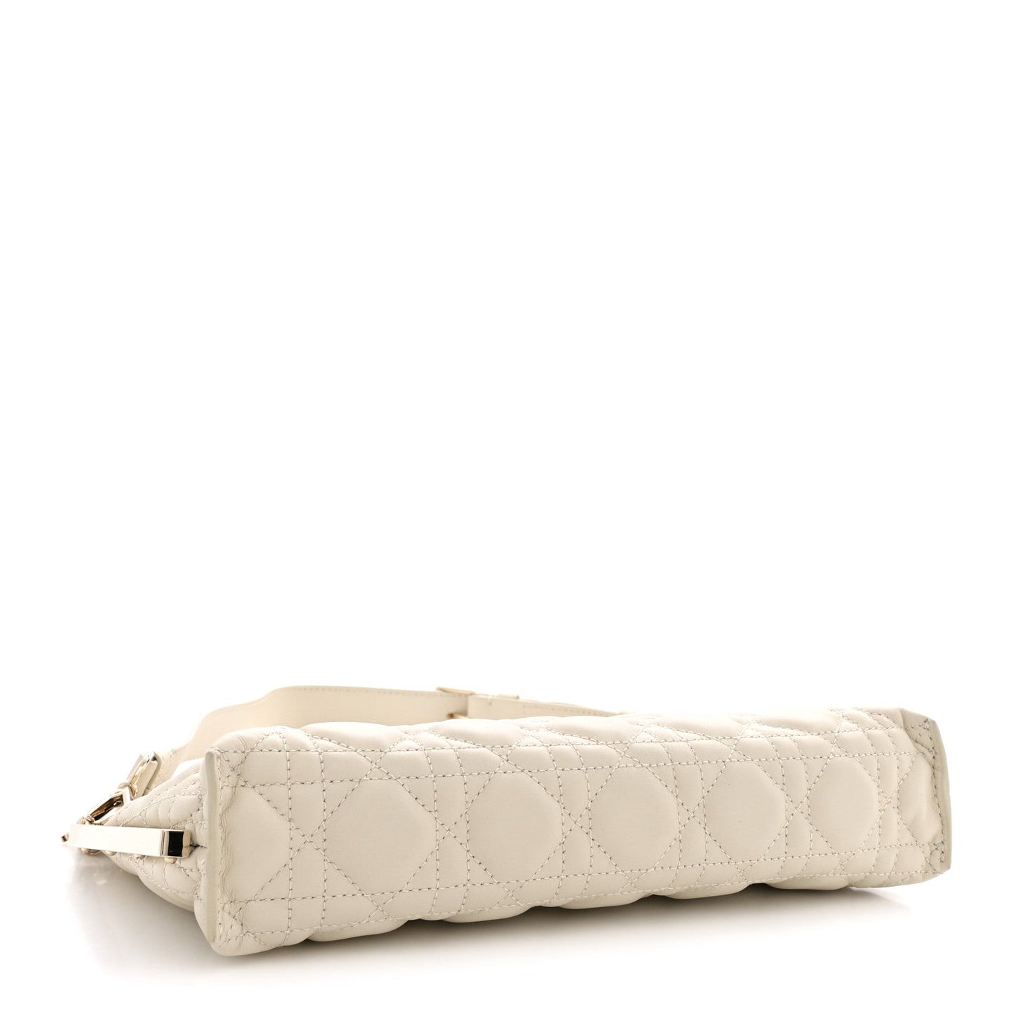Lambskin Cannage Dior Club Bag  Dusty Ivory