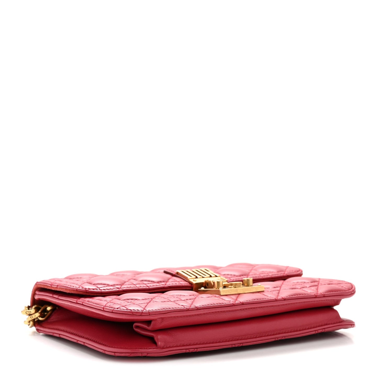 Lambskin Cannage Large Dioraddict Flap Red