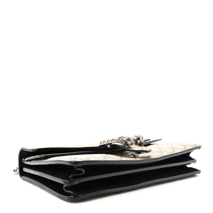 GG Supreme Monogram Small Dionysus Shoulder Bag Black