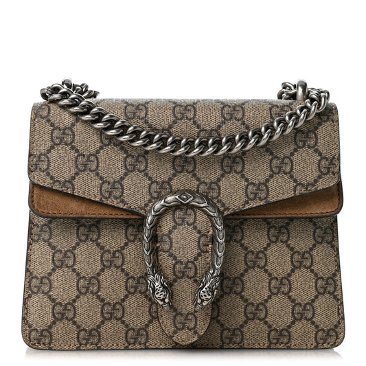 GG Supreme Monogram Mini Dionysus Shoulder Bag Taupe
