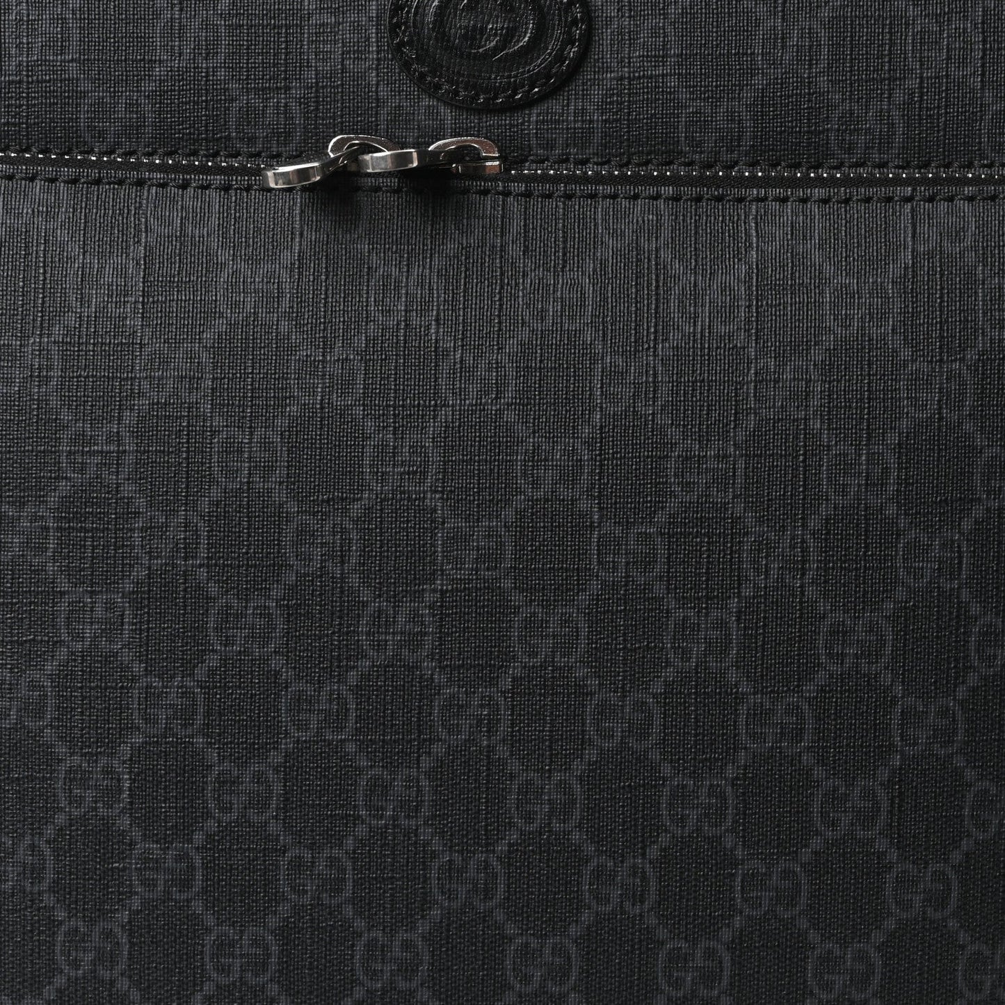 GG Supreme Monogram Azalea Calfskin Retro Interlocking G Small Savoy Cabin Trolley Black