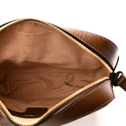 GG Supreme Monogram Small Horsebit 1955 Shoulder Bag Beige Brown Sugar