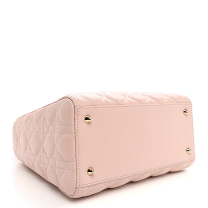 Lambskin Cannage Medium Lady Dior Light Pink