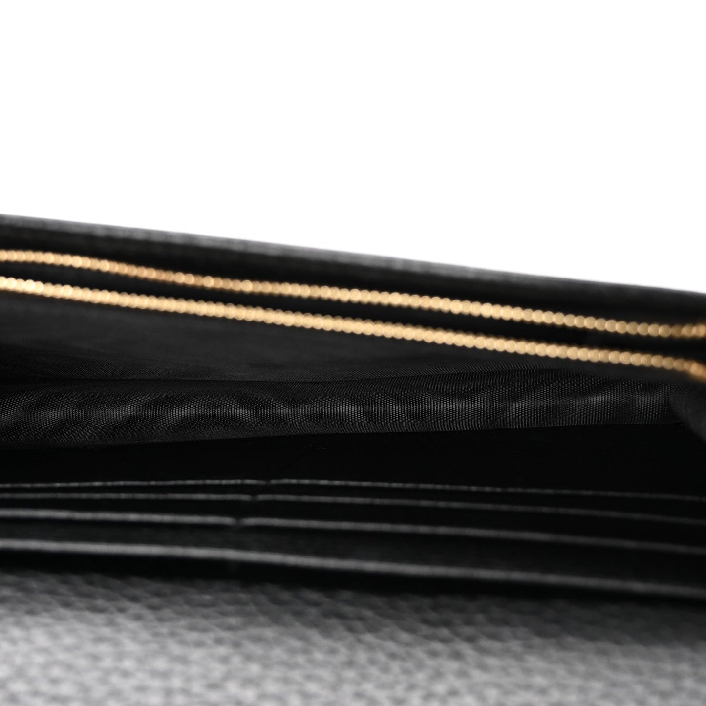 Calfskin Mini GG Marmont Chain Wallet Black