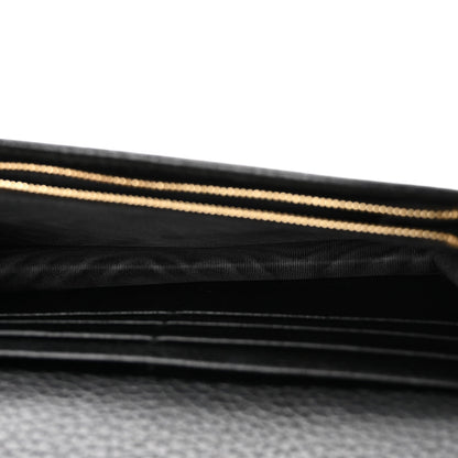 Calfskin Mini GG Marmont Chain Wallet Black