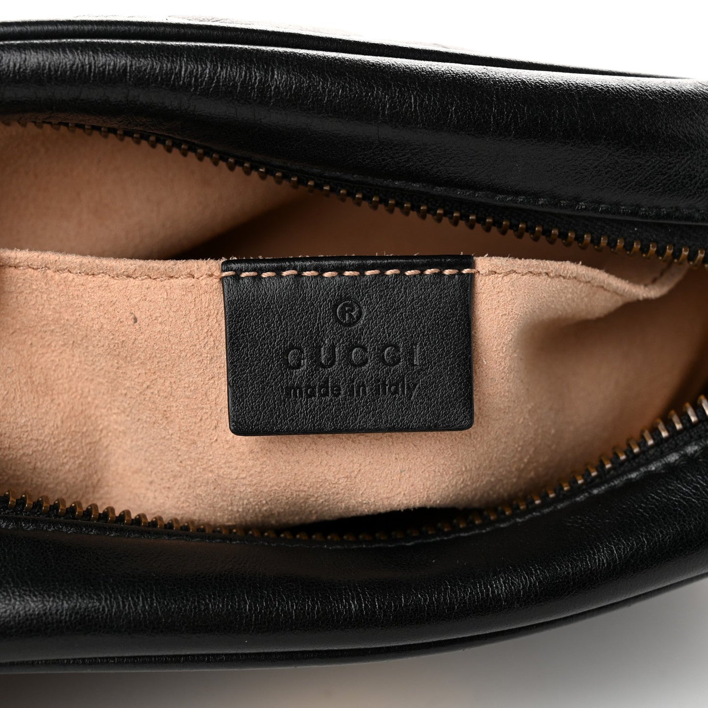 Calfskin Matelasse Mini GG Marmont Chain Shoulder Bag Black