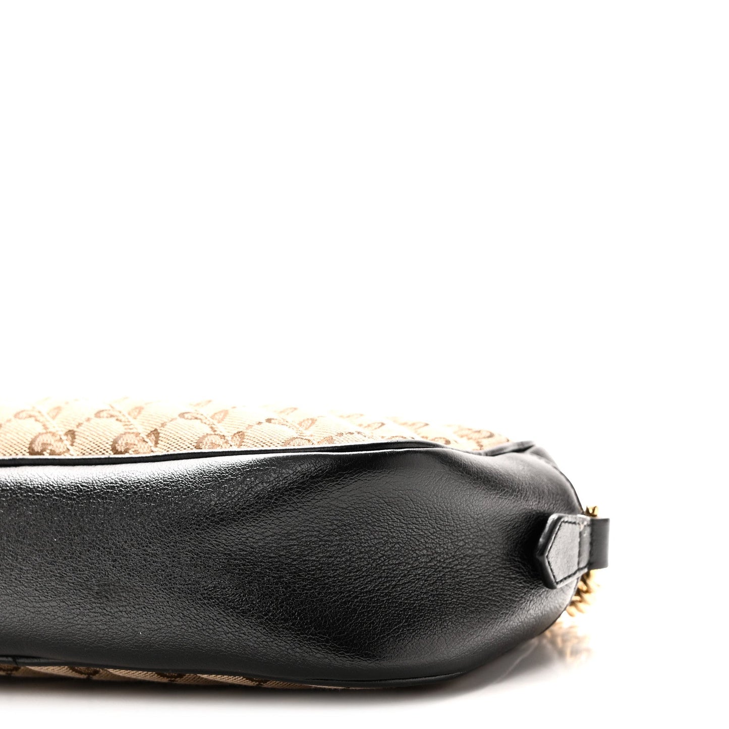 Monogram Matelasse Diagonal Small GG Marmont Chain Shoulder Bag Beige Black Beige Black
