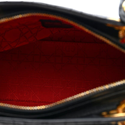 Lambskin Cannage Medium Lady Dior Black