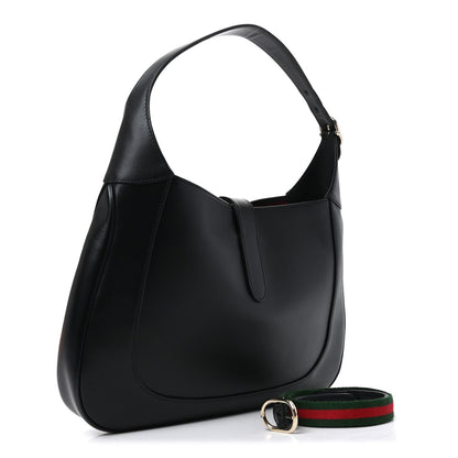 Boarded Dyana Lux Calfskin Medium Jackie 1961 Hobo Black