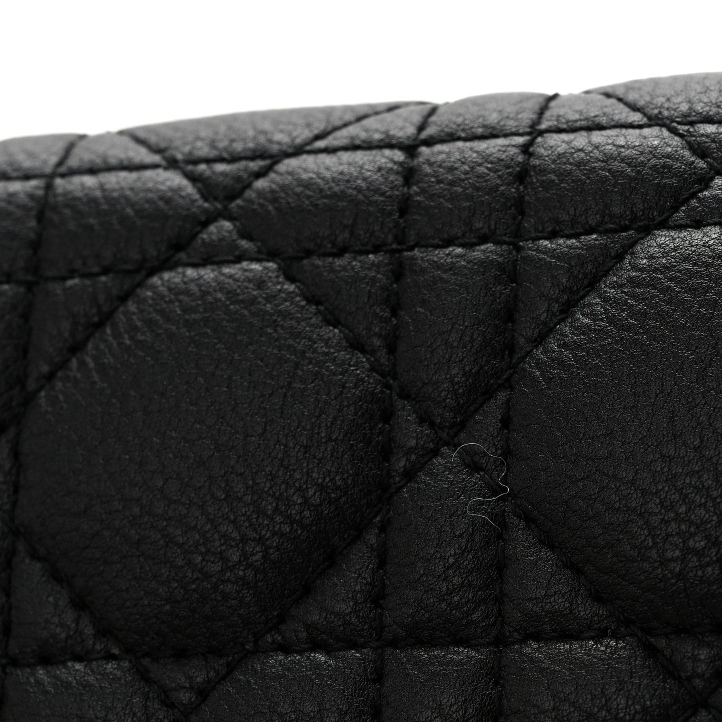 Supple Calfskin Caro Pouch with Chain Black