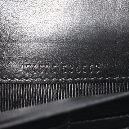Calfskin Matelasse GG Marmont Chain Wallet Black