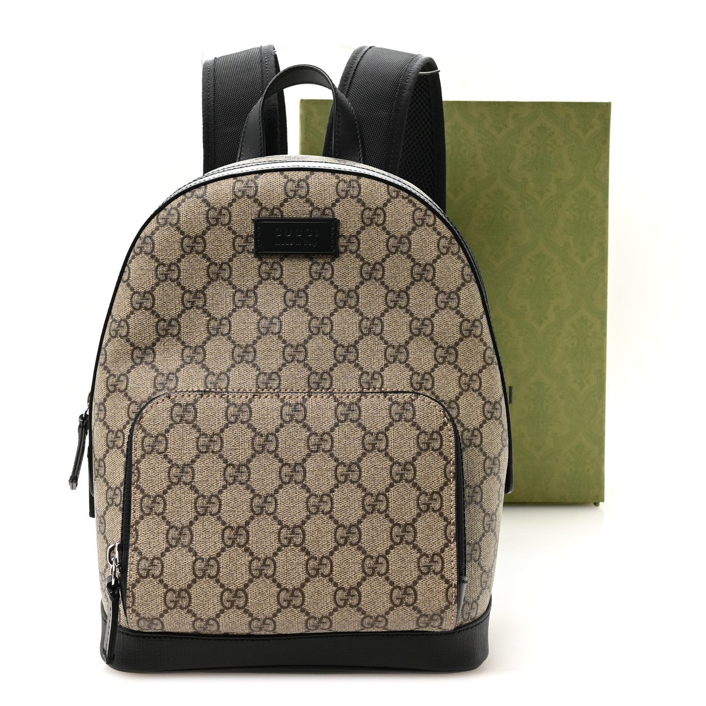 GG Supreme Monogram Small Eden Day Backpack Black