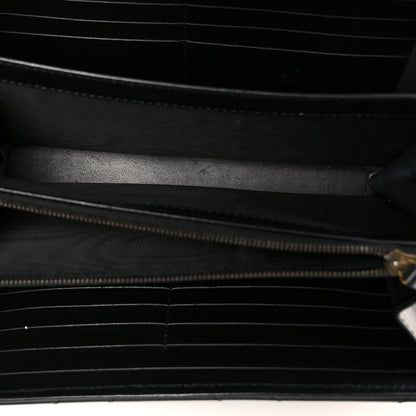Calfskin Matelasse GG Marmont Chain Wallet Black