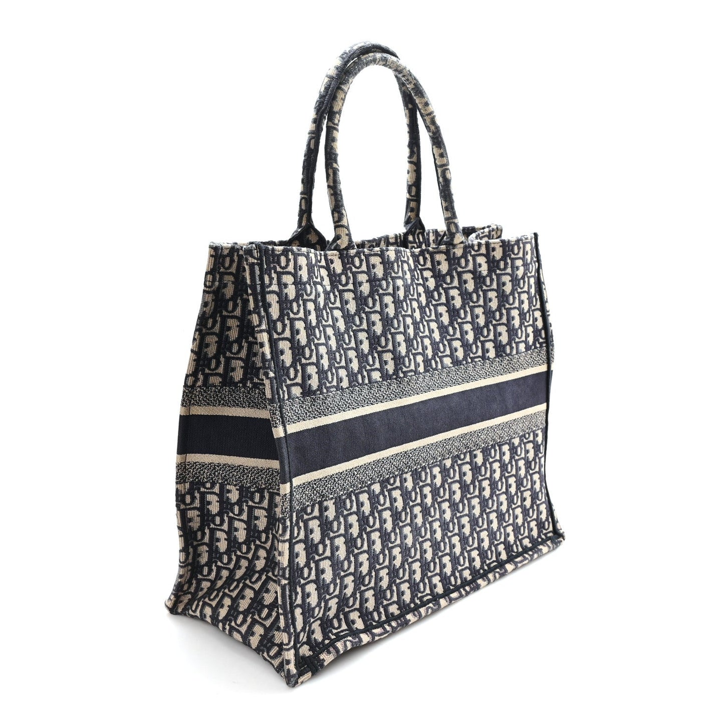 Oblique Large Book Tote Blue Multicolor