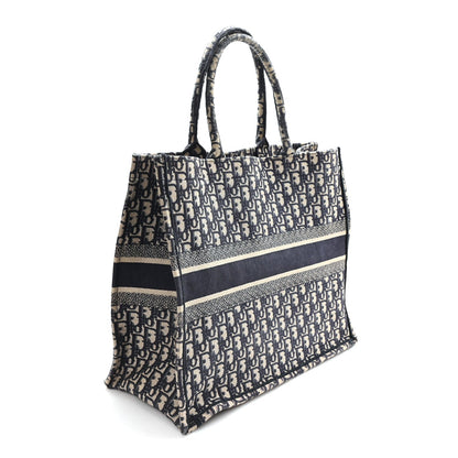 Oblique Large Book Tote Blue Multicolor