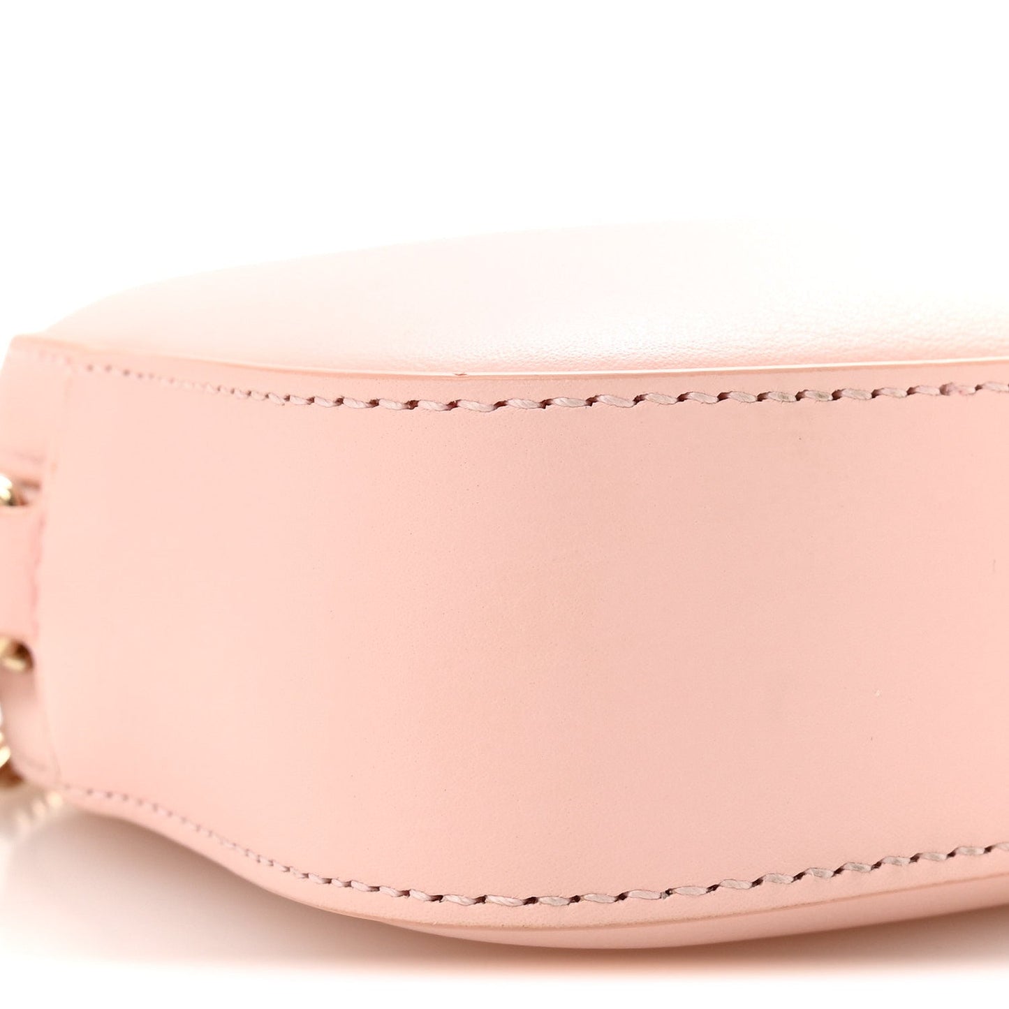 Dollar Calfskin Enamel Super Mini GG Marmont Chain Shoulder Bag Light Pink Blue