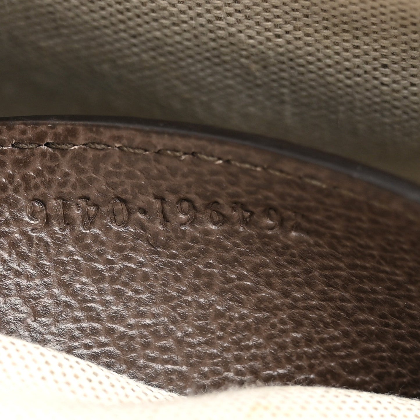 GG Supreme Monogram Textured Dollar Calfskin Web Mini Ophidia Envelope Shoulder Bag Beige Ebony