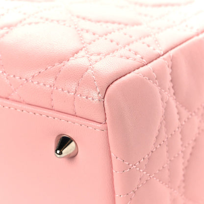 Lambskin Cannage Medium Lady Dior Light Pink