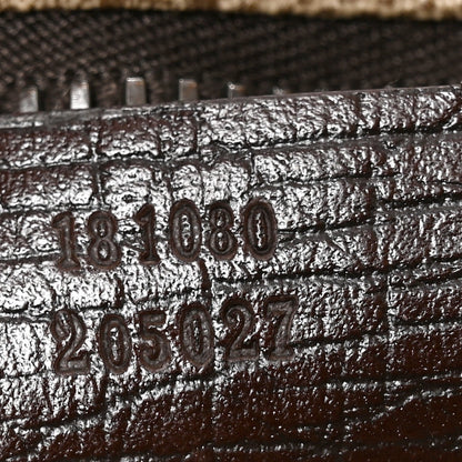 GG Supreme Monogram Vertical Tote Dark Brown