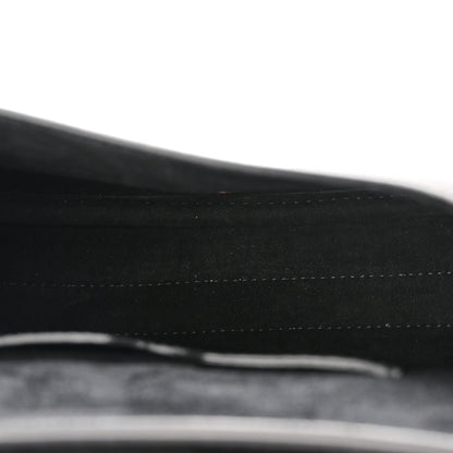 Grained Calfskin Medium Bobby Flap Black