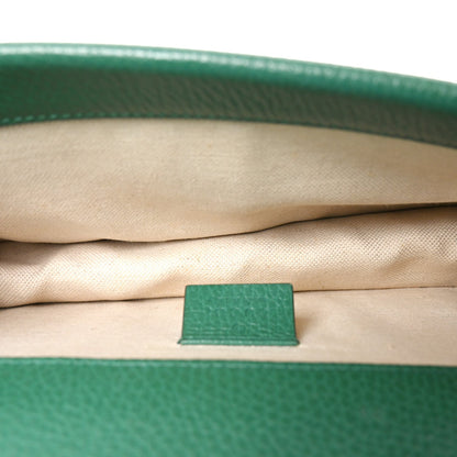Dollar Calfskin Enamel Small Dionysus Shoulder Bag Emerald Electric Blue