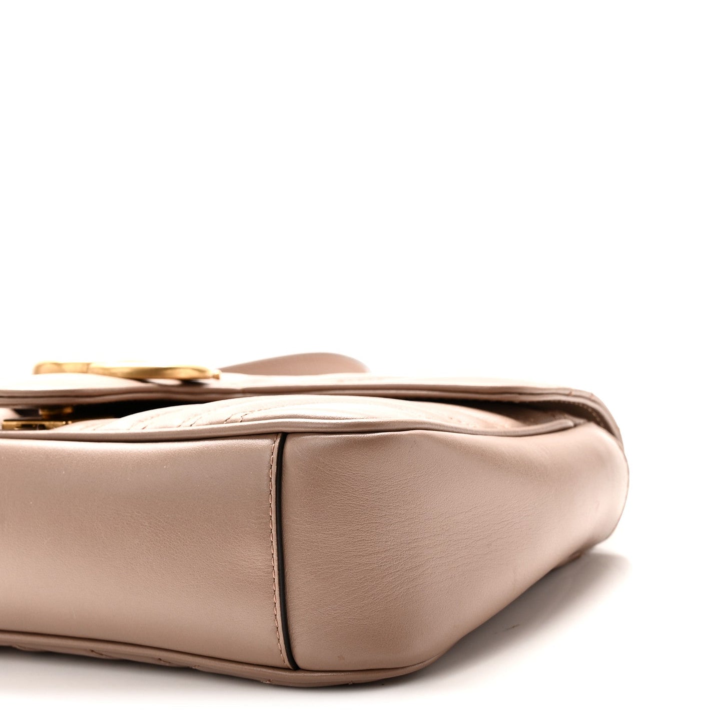 Calfskin Matelasse Small GG Marmont Shoulder Bag Porcelain Rose