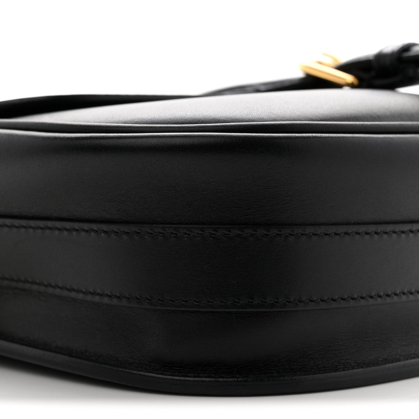 Box Calfskin Medium Bobby Flap Black